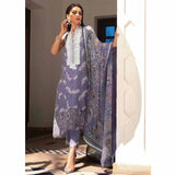 Hemline By Mushq- Embroidered Lawn Suits Unstitched 3 Piece MQ22SS HM22-06A- Lavender Aura