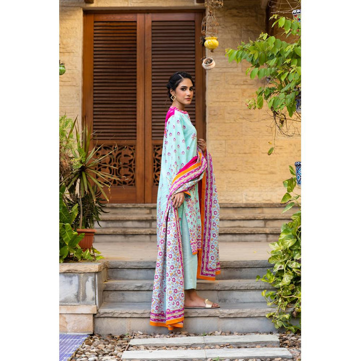 Zellbury- Digital Printed Light Khaddar Shirt & Light Khaddar Dupatta WUW21X20098