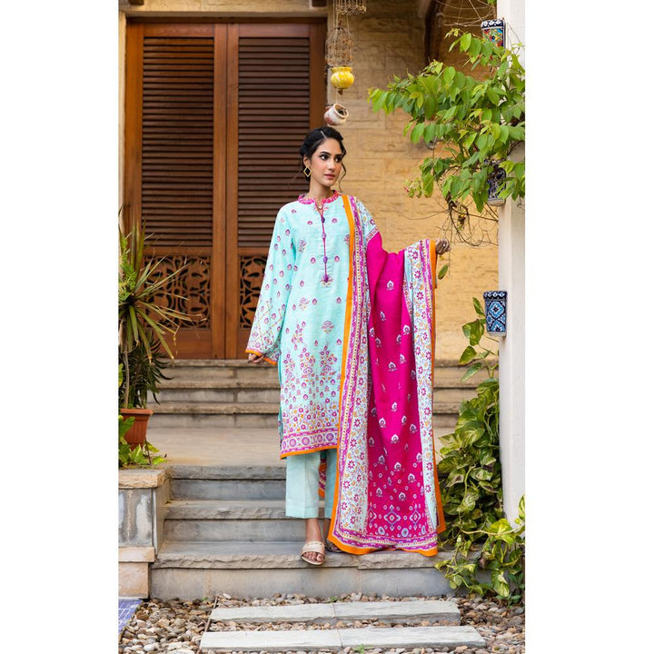 Zellbury- Digital Printed Light Khaddar Shirt & Light Khaddar Dupatta WUW21X20098