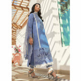 Hemline By Mushq- Embroidered Lawn Suits Unstitched 3 Piece MQ22SS HM22-05A- Blue Shadow