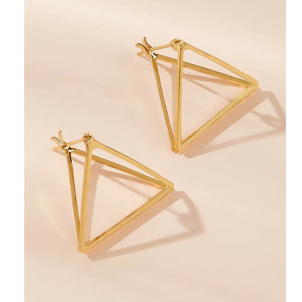 Shein- 3D Open Triangle Earrings 1pair