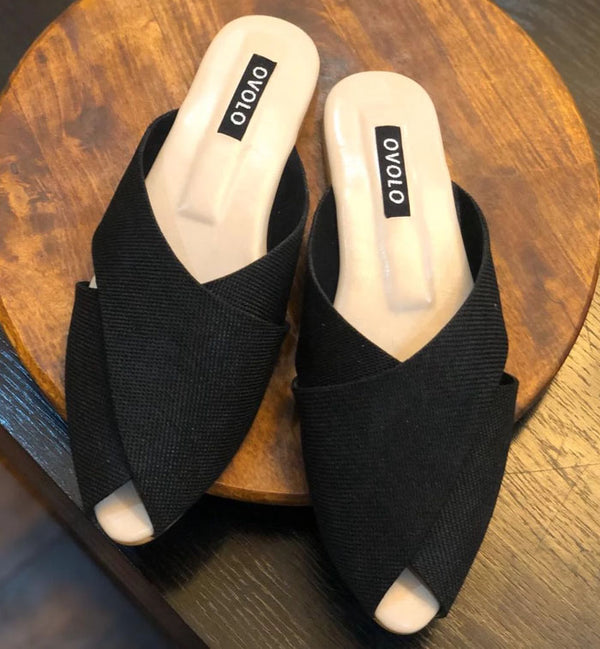 Ovolo- Black Lindt Flats