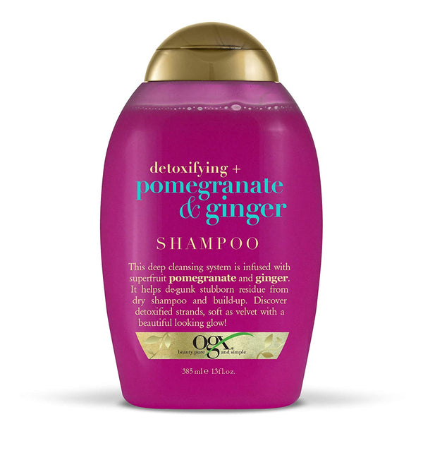 OGX Detoxifying + Pomegranate & Ginger Shampoo, Sulfate Free,  Shampoo 385ml