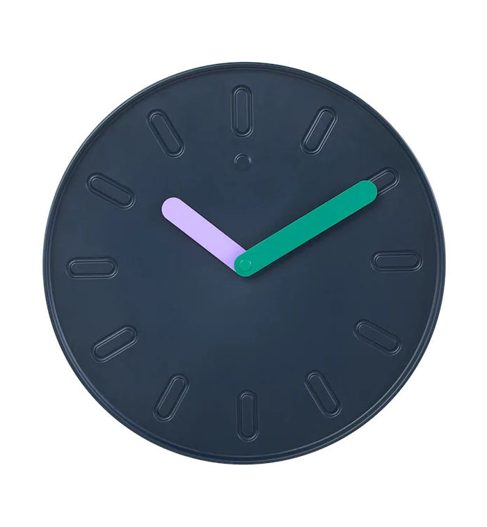 Ikea- Dark Blue Slipsten Wall Clock- 35 Cm by IKEA priced at #price# | Bagallery Deals