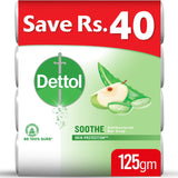 DETTOL- SOAP 125 gm Soothe Buy 4 soaps save Rs 45
