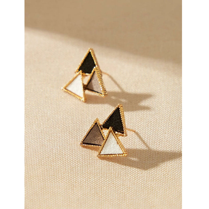 Shein- Triangular Cuneiform Earrings In Homogeneous Colors, One Pair