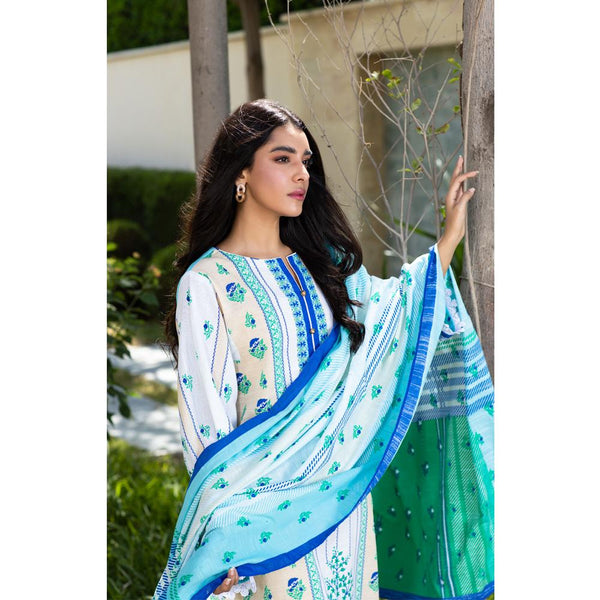 Zellbury- Digital Printed Khaddar Shirt, Khaddar Dupatta & Khaddar Trouser WUW21X30108