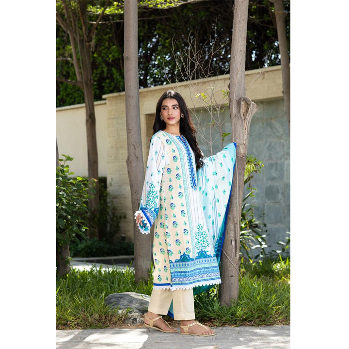 Zellbury- Digital Printed Khaddar Shirt, Khaddar Dupatta & Khaddar Trouser WUW21X30108