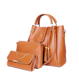 Style it-Brown 3 pieces Handbag