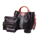 Styleit-Black 4 pieces Handbag