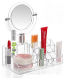 Makeup Organizer- Acrylic Lipstick Cosmetic Organizer With Mirror