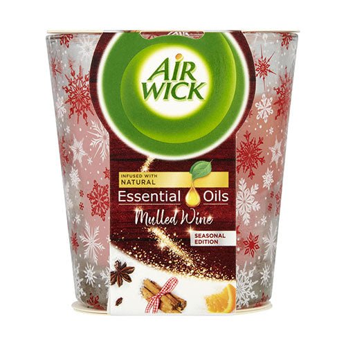 Airwick Perfumed Candle Essential Oil Mulled Wine With Clementine & Spice 105Gm