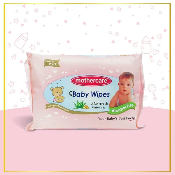 Mothercare Baby Wipes Purse Pack - Pink