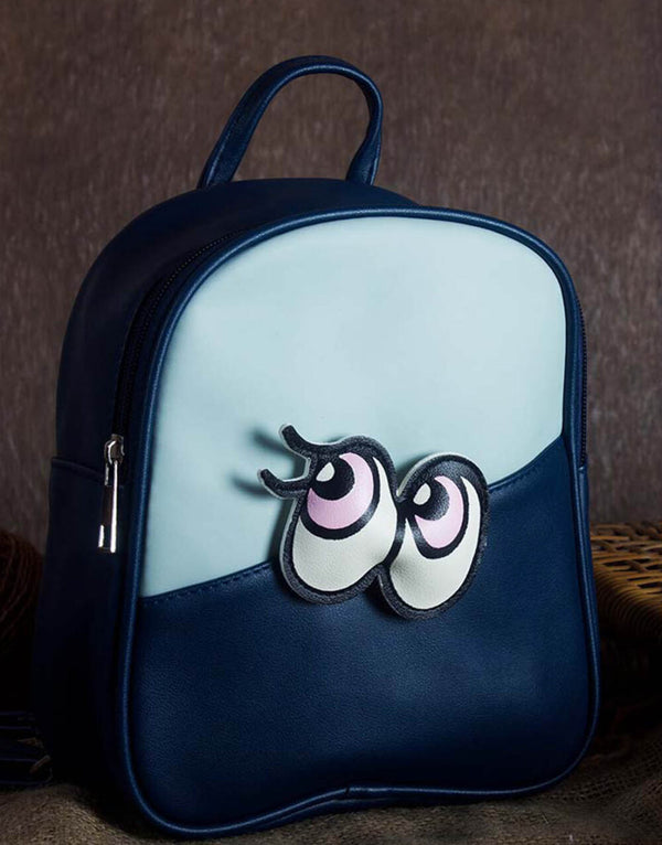 RangooN - Blue Rolling Eyes Mini Backpack