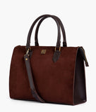 RTW- Dark Brown Suede Workplace Handbag