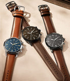 Fossil- Townsman 44mm Chronograph Brown Leather Watch FS5437