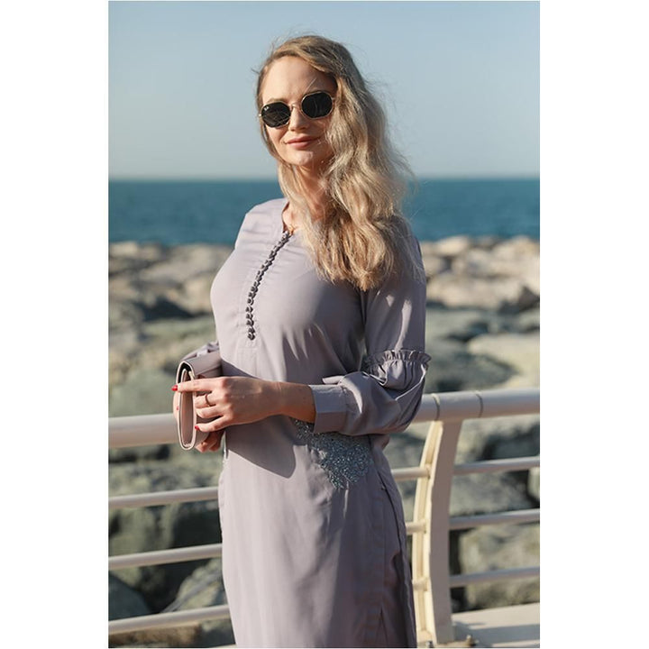 Sowear- Grey Two Piece Dress For Women