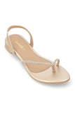 SPUTNIK Golden Flat Sandal H02281/011