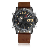 Naviforce - NF9095 Men Dual Movement Watch – Brown