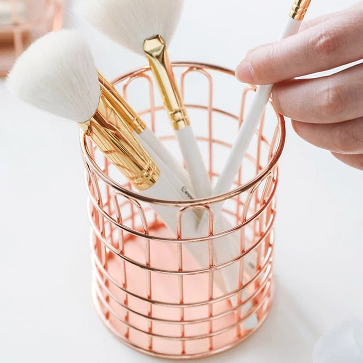 Blingspot - Rose Gold Electroplated - Grid Pen Holder