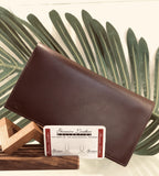 Querro Leather- Long Wallet - Brown