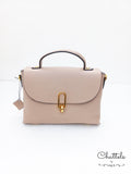 Chattels by M Callie leather Bag- Beige