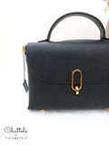 Chattels by M Callie leather Bag- Black