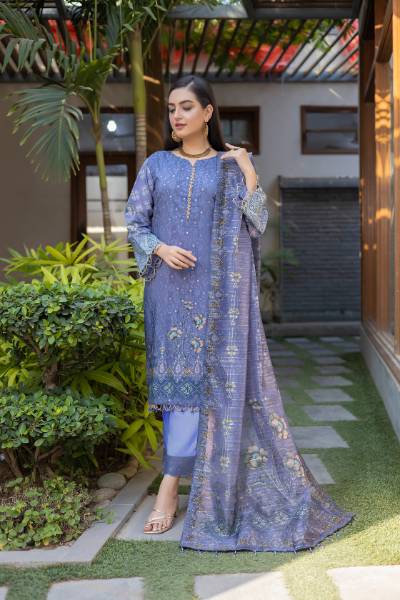 Maya Digital Printed Sequins Chikankari viscose with Digital Printed fancy Sequins Duppata MAY-003