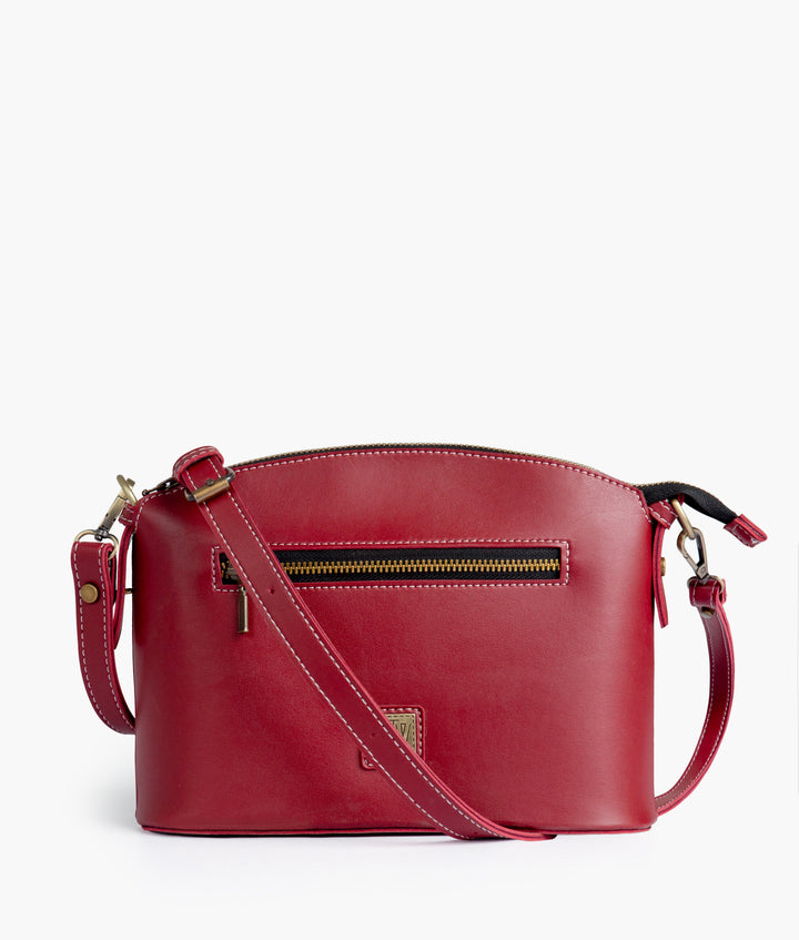 RTW- Maroon Dome Cross-Body Bag