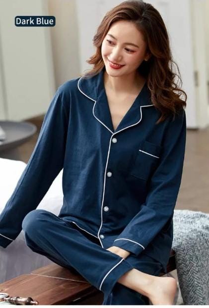 Vybe - Oxford blue PJ set