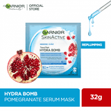 Garnier- Skin Active Hydra Bomb Pomegranate Tissue Face Mask, Hydrating and Replenishing, 28g