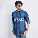 VYBE -Casual Shirt - Denim Discharge