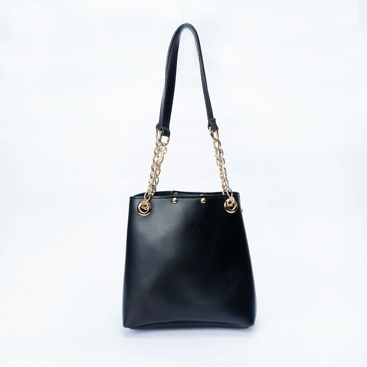 VYBE- Chain Shoulder Bag- Black