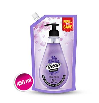SIENA- Droplet Perfumed + Antibacterial Hand Wash Refill Pouch  Star Spell  450ml by Hilal Care priced at #price# | Bagallery Deals