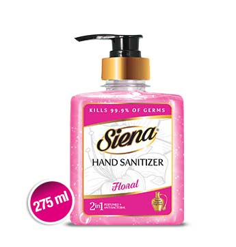 Siena Perfumed + Antibacterial Hand Sanitizer  – FLORAL 275ml