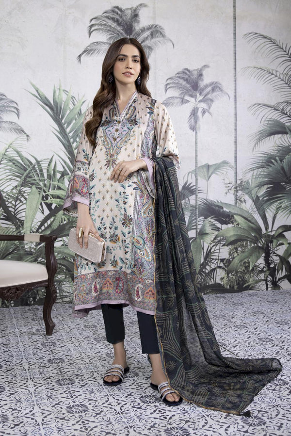 Sapphire 2 Piece - Printed Silk Suit