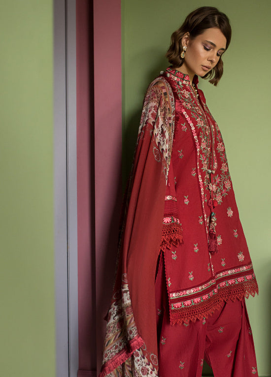 Vital Spring by Sobia Nazir Embroidered Lawn 3 Piece Unstitched Suit SN24VS SVS24-10B