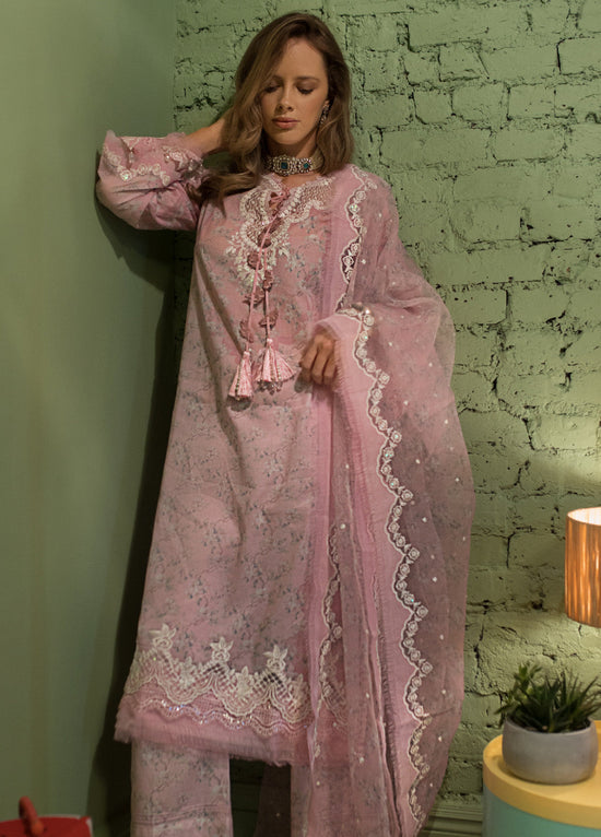Vital Spring by Sobia Nazir Embroidered Lawn 3 Piece Unstitched Suit SN24VS SVS24-2B