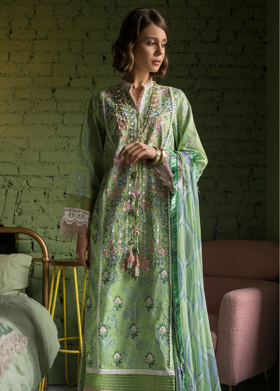 Vital Spring by Sobia Nazir Embroidered Lawn 3 Piece Unstitched Suit SN24VS SVS24-8B
