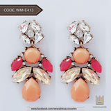 Wearables- Drop by Drop – Women Earrings - Orange