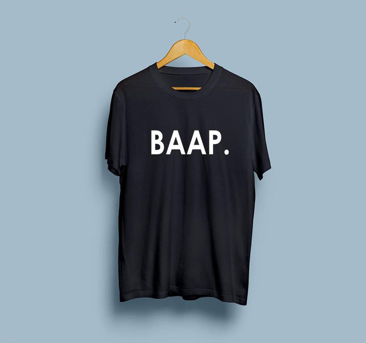 Wf Store- BAAP. Printed Half Sleeves Tee - Black