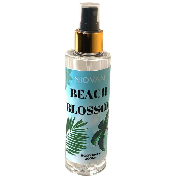 Niovani- Beach Blossom - Womne's Body Mist! - Inspired by Sky Blue by Milton Lloyd! - 200ML! - Refreshing! - Long Lasting Strength! - Free Carry Bag!