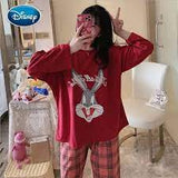 VYBE - Rabbit Printed Pj Suit - Red