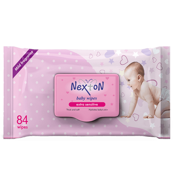 Nexton Baby Wipes Extra Sensitive Alcohol Free 84 pcs pack