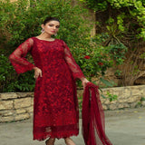 Zainab Chottani- Embroidered Net Suits Unstitched 3 Piece ZC21WF Aergul 06 - Wedding Collection