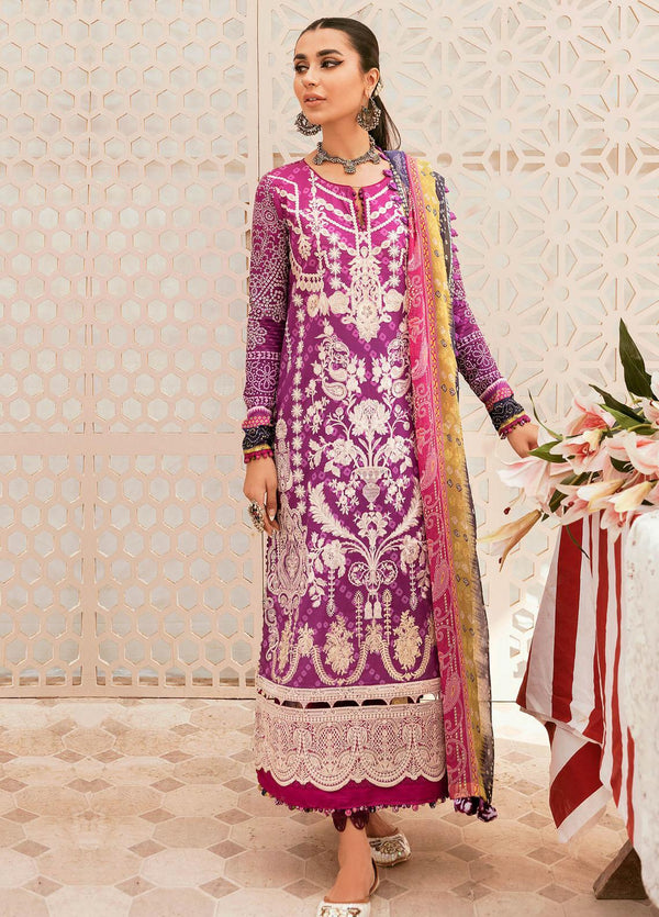 Asifa Nabeel- Qaus-e-Quzah Embroidered Lawn Suits Unstitched 3 Piece AN22QQ SS 09 Kashish Spring/Summer Collection