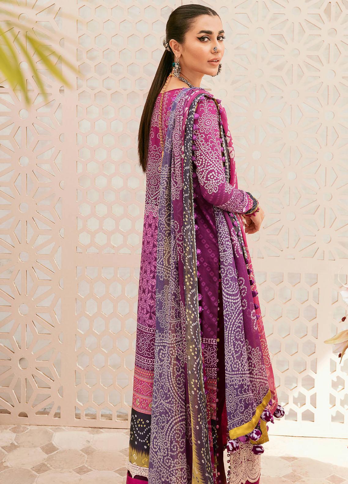 Asifa Nabeel- Qaus-e-Quzah Embroidered Lawn Suits Unstitched 3 Piece AN22QQ SS 09 Kashish Spring/Summer Collection