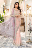 Maria B- Unstitched MBROIDERED - Rose Pink and Lilac (BD-2404)
