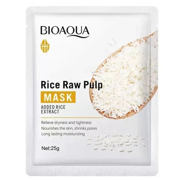 BIOAQUA - Rice Raw Pulp Moisturizing Face Sheet Mask