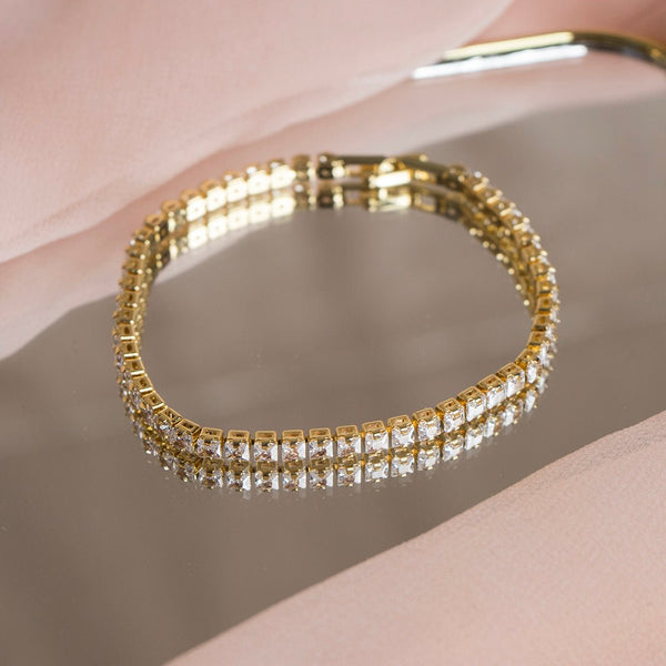 Shein- Diamond Golden Bracelet